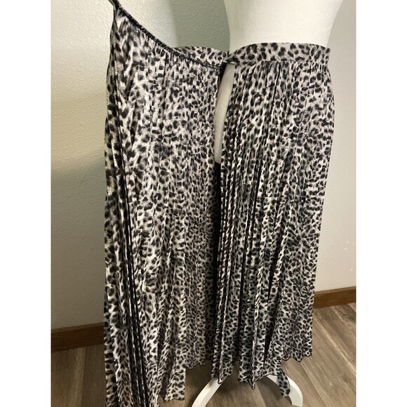 Lularoe Maxi Wrap Skirt Sz XXS Cheetah Animal Print Accordion Pleated Full Long - Picture 7 of 9